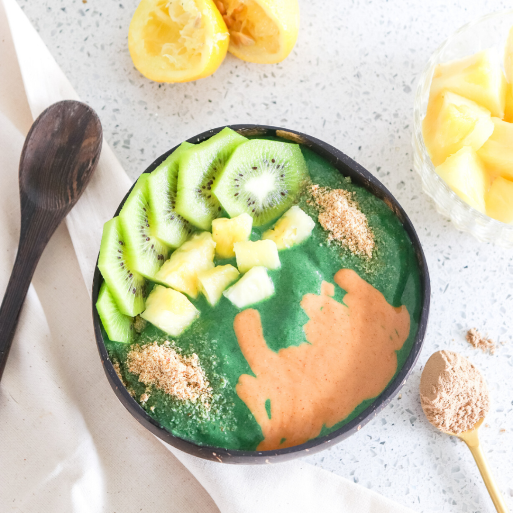 healthy tropical green smoothie recipe