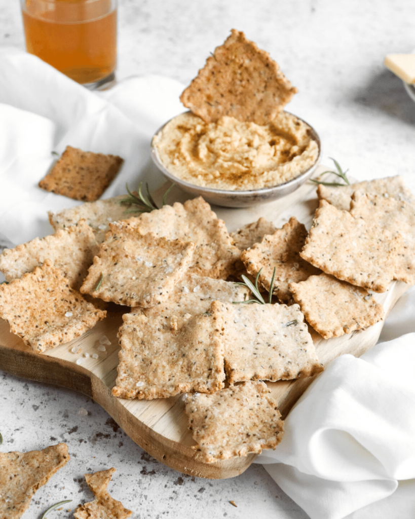 Gluten Free Rosemary Crackers