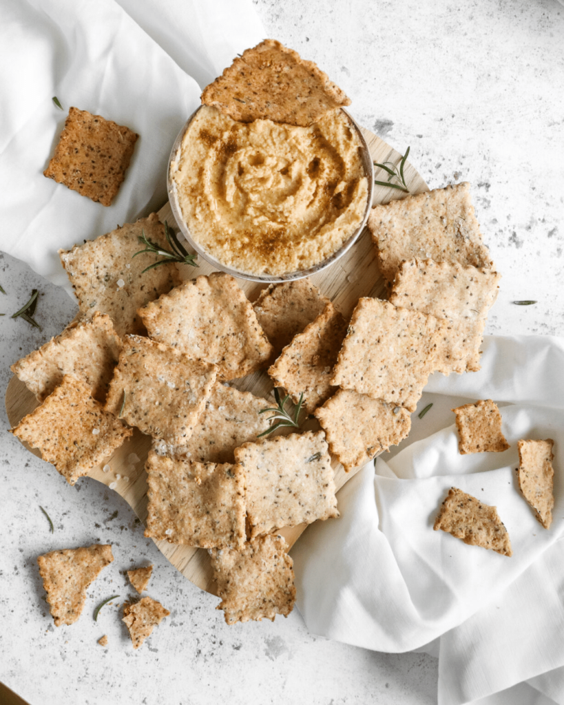 Gluten Free Rosemary Crackers