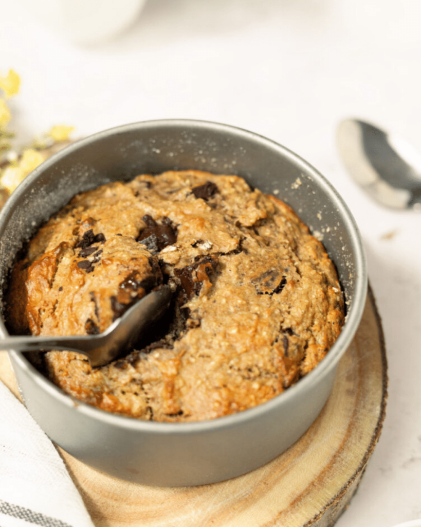 Choc chip baked oats