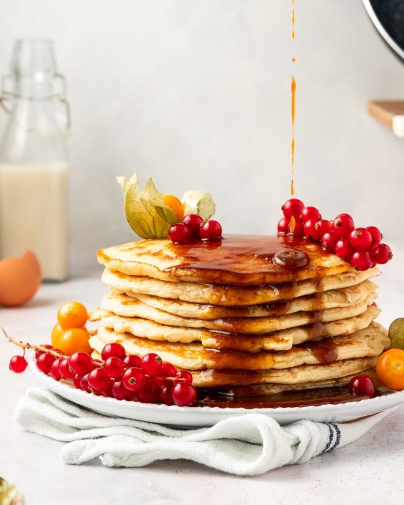pancake food photography